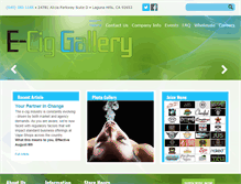 Tablet Screenshot of e-ciggallery.com